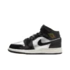 Air Jordan 1 Mid SE 'BlackMetallic Silver' FZ39380-001