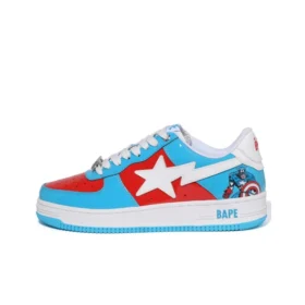 A Bathing Ape Bape Sta Low Captain America