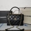 CHANEL COCO Handle Lambskin Shoulder Bag Crossbody Bag Handbag