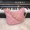 CHANEL Lambskin Shoulder Bag Crossbody Bag Handbag Pink