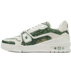 LOUIS VUITTON Trainer Low Men's Sneakers Shoes Green