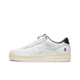 A BATHING APE STA Stylish Skateboarding Shoes Men's White 3 color