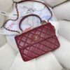 CHANEL Lambskin Shoulder Bag Crossbody Bag Handbag