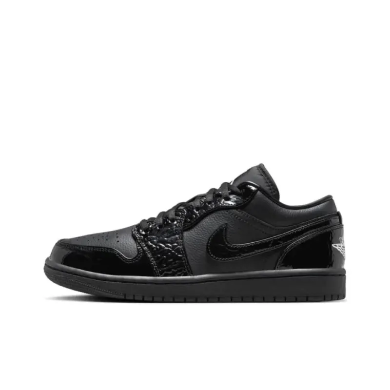 Air Jordan 1 Low Se Patent Elephant Black HJ7743-010