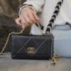 CHANEL Lambskin Shoulder Bag Crossbody Bag Handbag