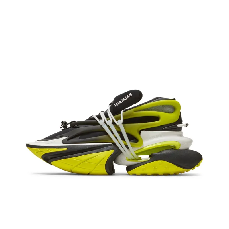 BALMAIN Unicorn Low-top Black And Yellow