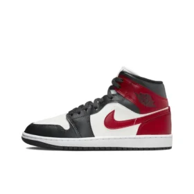 WMNS AIR JORDAN 1 MID 'BLACK TOE' BQ6472-160