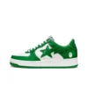 A Bathing Ape Bape Sta Low White Green 2 color
