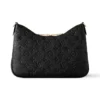 LOUIS VUITTON Boulogne Leather Shoulder Bag Women's Black M12930