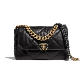 CHANEL Lambskin Gold tone Shoulder Bag Crossbody Bag Handbag