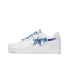 A Bathing Ape Bape Sta Low White Blue Camouflage 3 color