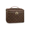 LOUIS VUITTON Canvas With Leather Makeup Bags M42265