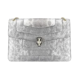 BVLGARI Serpenti Forever Water Snake Skin Shoulder Bag