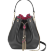 Bvlgari Women Bucket Serpenti Forever in Black Calf Leather