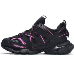 Balenciaga Runner Sneakers Tess S Black Rose Red