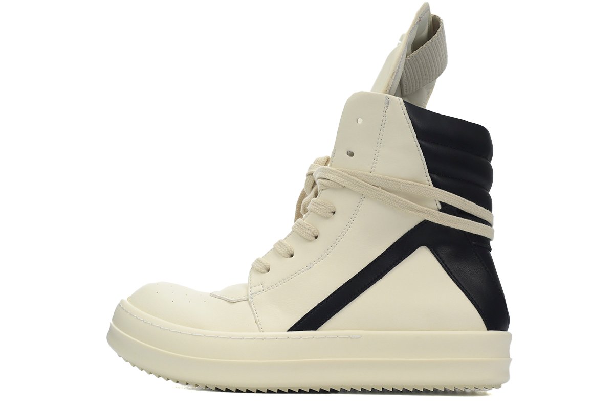 Rick Owens Luxor Geobasket High 'Milk Black'
