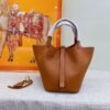 HERMES Picotin Lock Cow Leather Basket Bag, Bucket Bag, Handbag 18/22