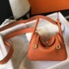 HERMES Lindy Clemence Bullock Leather Handbag, Shoulder Bag