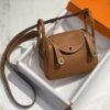 HERMES Lindy Clemence Bullock Leather Handbag, Shoulder Bag