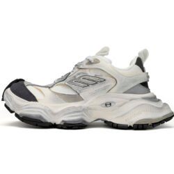 Balenciaga CARGO Sneakers  men's shoes  White Rice White Gray