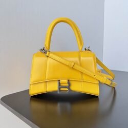 Balenciaga Hourglass Cow Leather Hourglass Bag, Handbag, Crossbody Bag  Yellow