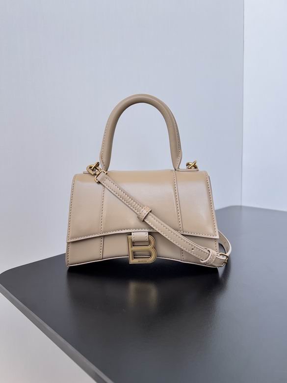 Balenciaga Hourglass Cow Leather Hourglass Bag, Handbag, Crossbody Bag apricot