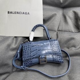 Balenciaga Crocodile Embossed Hourglass Top Handle handbag