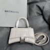Balenciaga Crocodile Embossed Hourglass Top Handle handbag