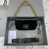 Balenciaga BB SOFT Cow Leather One Shoulder Handbag , Handbag black