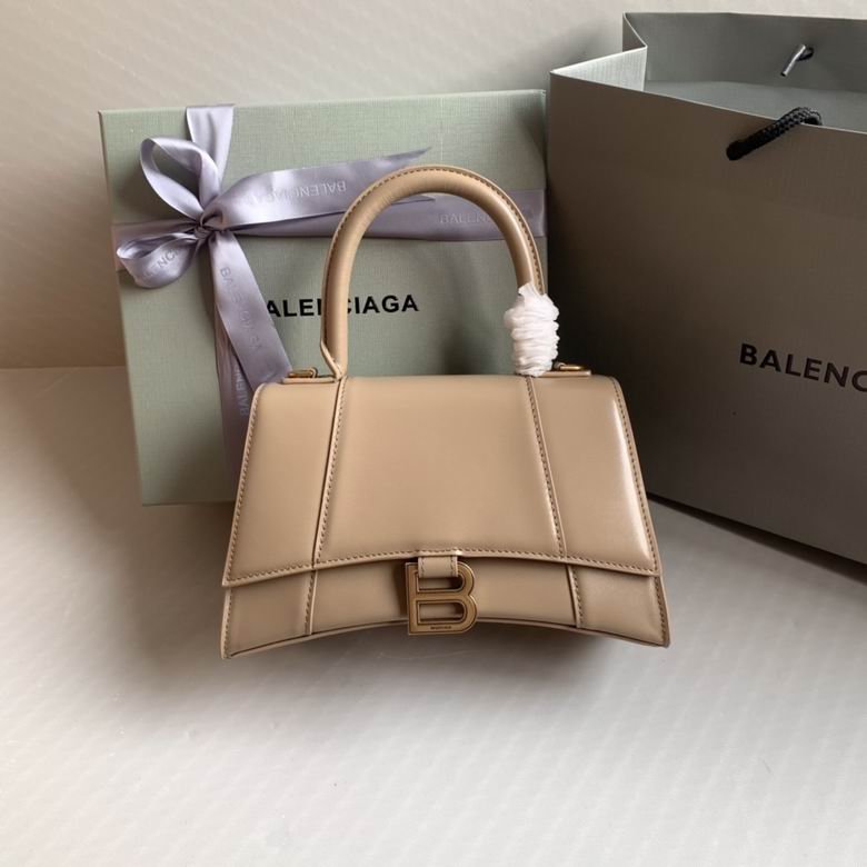Balenciaga Hourglass Cow Leather Hourglass Bag, Handbag, Crossbody Bag apricot