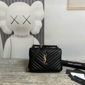 YSL SAINT LAURENT LOULOU Calfskin Crossbody Bag, Shoulder Bag