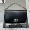 Balenciaga BB SOFT Cow Leather One Shoulder Handbag , Handbag black