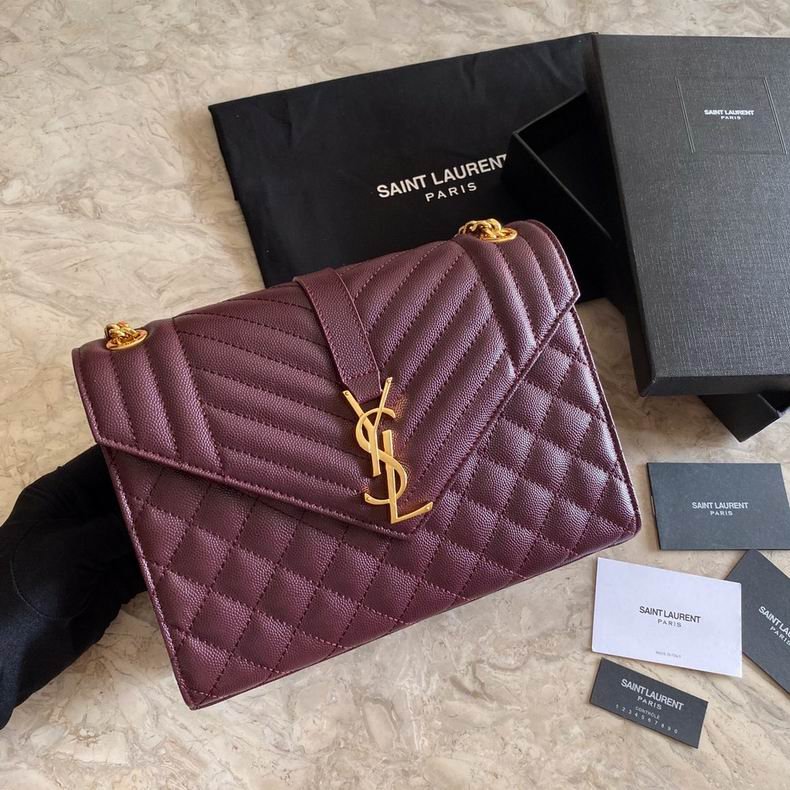 YSL SAINT LAURENT Calfskin Crossbody Bag, Shoulder Bag