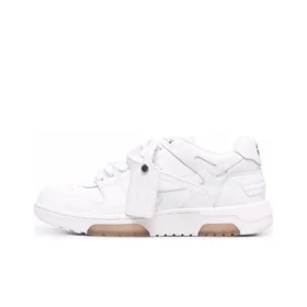 OFF-WHITE Out Of Leather Sneakers Men's Shoes White