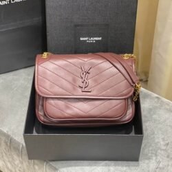 YSL SAINT LAURENT Niki Chain Strap Bag Calfski shoulder bag