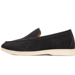 Loro Piana Summer Walk Loafers Men's Dress shoes  Coffe