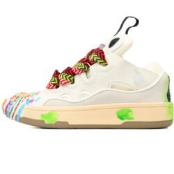 Lanvin Curb Sneaker Leather Sneakers Women's Men's Shoes Seven Color Painting