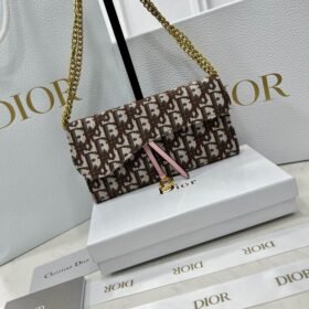DIOR Montaigne Bag Oblique Jacquard Handbags Shoulder bags 4 color