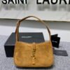 YSL SAINT LAURENT Calf Leather Shoulder Bag Hobo Bag