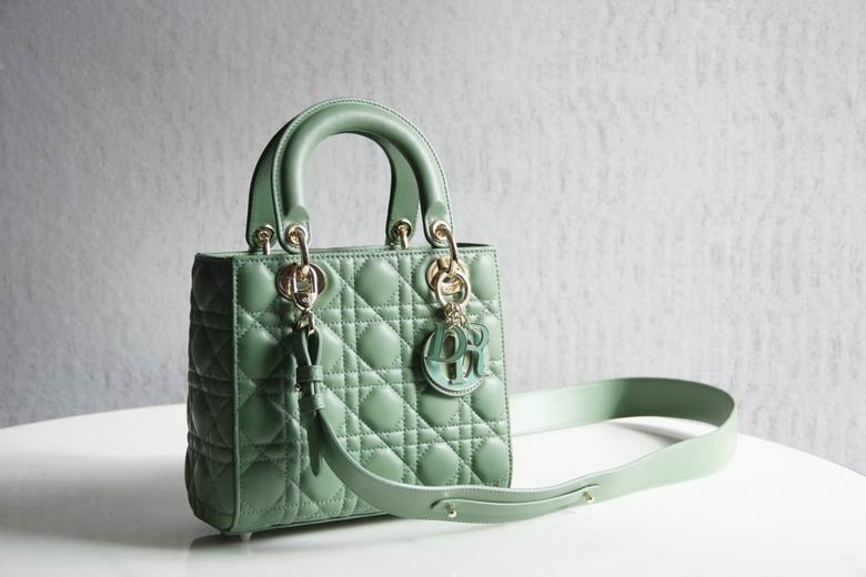 Dior Sheepskin Wicker Pattern Dior Bag Shoulder Bag Crossbody Bag green