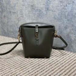 YSL SAINT LAURENT Cow Leather Hobo Bag Handbag