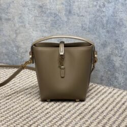 YSL SAINT LAURENT Cow Leather Hobo Bag Handbag