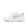 OFF-WHITE Out Of Leather Sneakers Men's Shoes Sky Blue And White