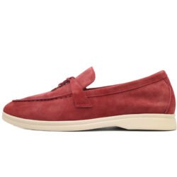 Loro Piana Summer Walk Loafers Men's Dress shoes  Claret