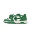 OFF-WHITE Out Of Leather Sneakers Men's Shoes Green