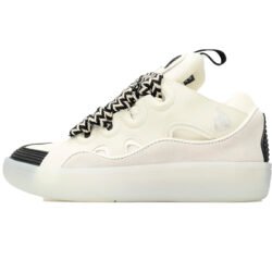 Lanvin Curb Sneaker Leather Sneakers Women's Men's Shoes  Maiden White