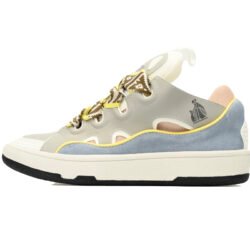 Lanvin Curb Sneaker Leather Sneakers Women's Men's Shoes Maiden Grey