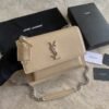 YSL SAINT LAURENT SUNSET Calfskin Smooth Shoulder Bag Crossbody Bag
