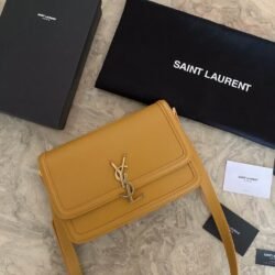 YSL SAINT LAURENT Cowhide Shoulder Bag Crossbody
