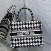 DIOR Embroidery Tote Bag Shopping Bag Handbag 3 size